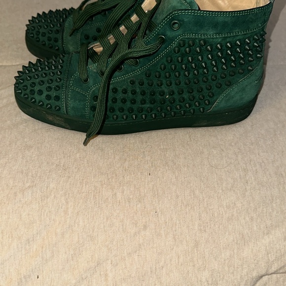 Green Louboutin Sneakers - Picture 2 of 5
